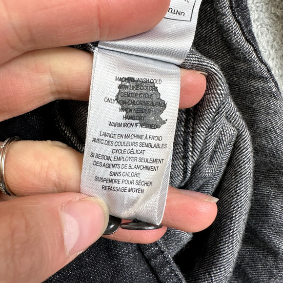 Untuckit Shirt Mens XL Black Denim Chambray Long Sleeve Button Up Western Rodeo - Picture 6 of 7